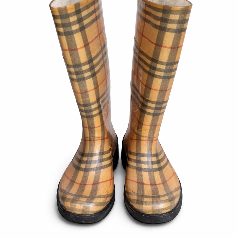 Burberry Nova Check Rubber Rain Boots | Classic Check | Designer Rain Boots - Picture 11 of 12